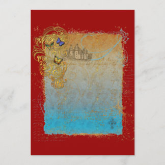 Tarjetas de Invitación del Castillo de Cuento de H