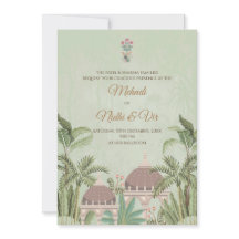Tarjetas de invitación digitales para bodas hindúe
