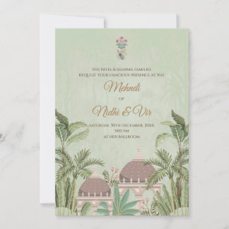 Tarjetas de invitación digitales para bodas hindúe