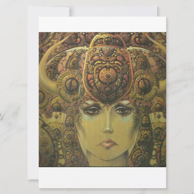 Tarjetas de invitación Diseño gitano (Anverso)