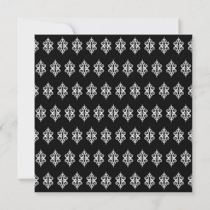 Tarjetas de Invitación Elegantes en Blanco y Negro