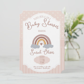 Tarjetas de Invitación Encantadoras para Baby Show
