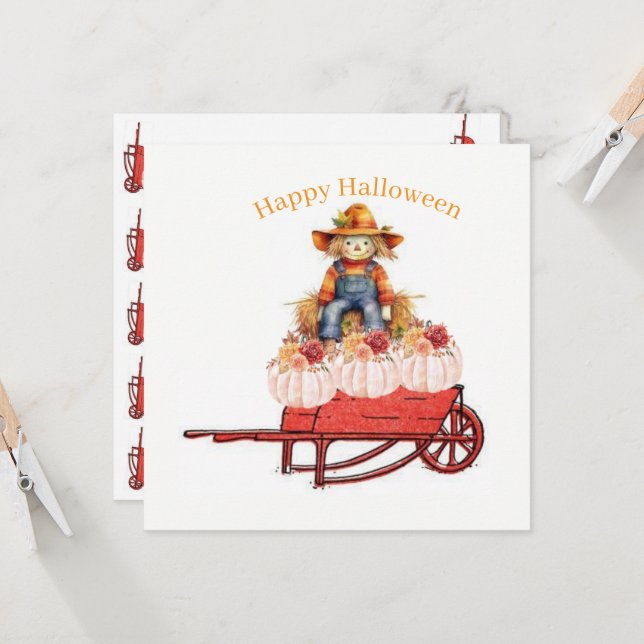 Tarjetas de invitación Feliz Halloween (Anverso/Reverso In Situ)