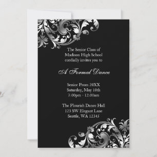 Tarjetas de Invitación Formales de Baile de Gala c