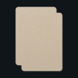 Tarjetas de Invitación Kraft Personalizadas 8,9 cm<br><div class="desc">Crea invitaciones personalizadas impresionantes con nuestras tarjetas de papel Kraft premium de 3, 5" x 5". Estas invitaciones versátiles y ecológicas tienen esquinas redondeadas y un acabado suave de tono terroso, perfecto para cualquier ocasión especial. Elaboradas con un grosor de 14 pt y un peso de 100 lb, nuestras invitaciones...</div>