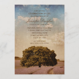 Tarjetas de Invitación Memorial de la Lavanda del 