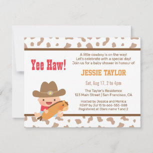 Tarjetas de Invitación para Baby Shower con Tema d