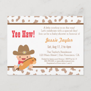 Tarjetas de Invitación para Baby Shower con Tema d