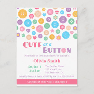 Tarjetas de Invitación para Baby Shower de Bebé Du