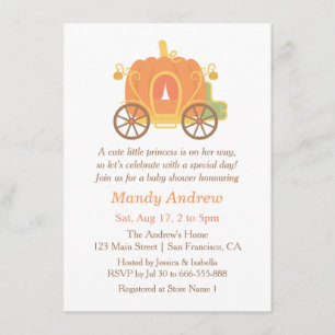 Tarjetas de Invitación para Baby Shower de Coche d