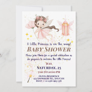 Tarjetas de Invitación para Baby Shower de Hada Ca