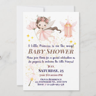 Tarjetas de Invitación para Baby Shower de Hada Ca