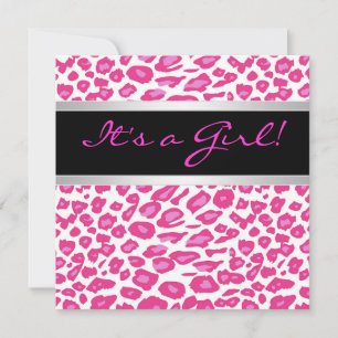 Tarjetas de Invitación para Baby Shower de Niña Le
