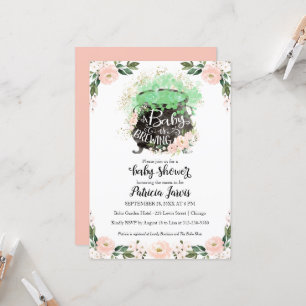Tarjetas de Invitación para Baby Shower de Niña 'U
