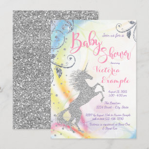 Tarjetas de Invitación para Baby Shower de Niña Un