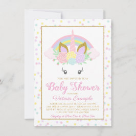 Tarjetas de Invitación para Baby Shower de Niña Un