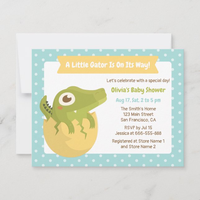 Tarjetas de Invitación para Baby Shower de Niño co (Anverso)