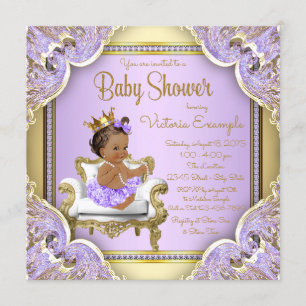 Tarjetas de Invitación para Baby Shower de Princes