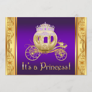 Tarjetas de Invitación para Baby Shower de Princes