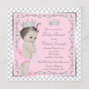 Tarjetas de Invitación para Baby Shower de Princes