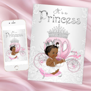 Tarjetas de Invitación para Baby Shower de Princes