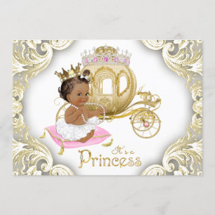 Tarjetas de Invitación para Baby Shower de Princes