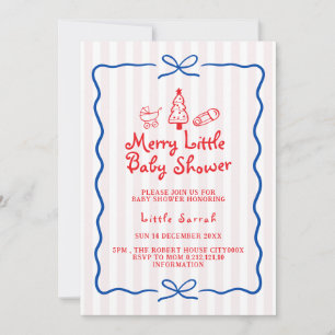 tarjetas de invitación para baby shower doodle lin