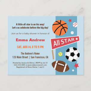 Tarjetas de Invitación para Baby Shower Temático d