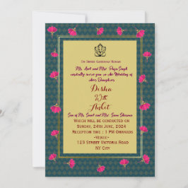Tarjetas de Invitación para Bodas Indias