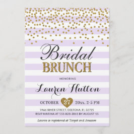 Tarjetas de invitación para brunch con bodas de or
