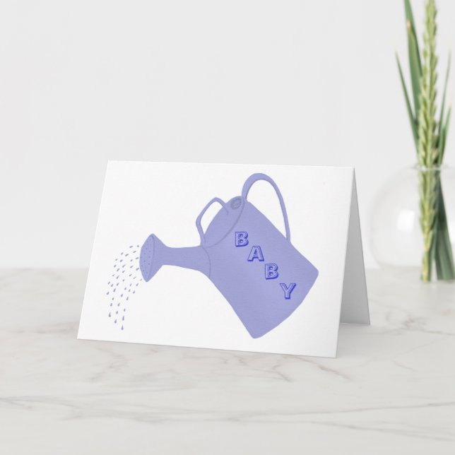 Tarjetas de invitación para ducha de bebé, lata de (Anverso)