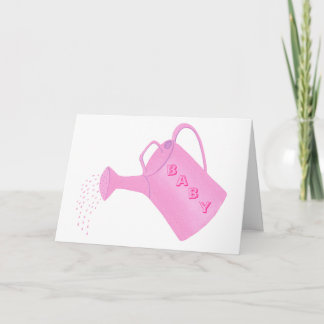 Tarjetas de invitación para ducha de bebé, lata de