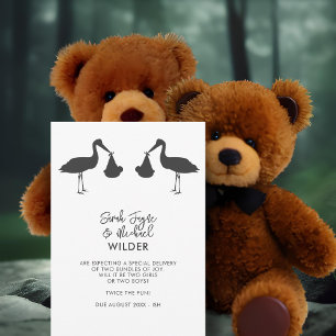 Tarjetas de Invitación para el embarazo de los mel