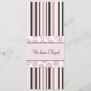 Tarjetas de Invitación para elóstico de franjas ro