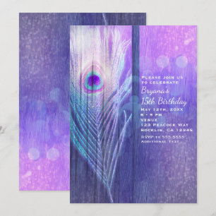 Tarjetas de Invitación para Fiesta Boho Glam con P