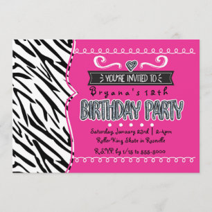 Tarjetas de Invitación para Fiesta de Cumpleaños d
