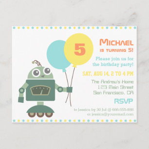 Tarjetas de Invitación para Fiesta de Cumpleaños d