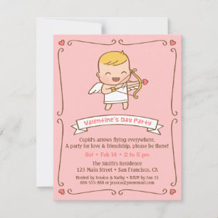 Tarjetas de Invitación para Fiesta de San Valentín