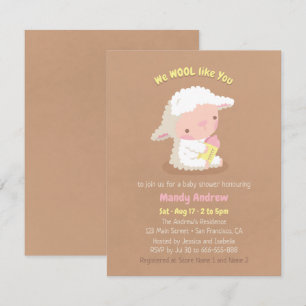 Tarjetas de Invitación para Fiesta de Shower de Be