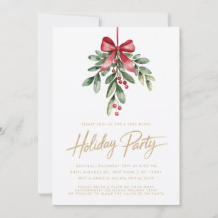 Tarjetas de Invitación para Fiesta Navideña con La