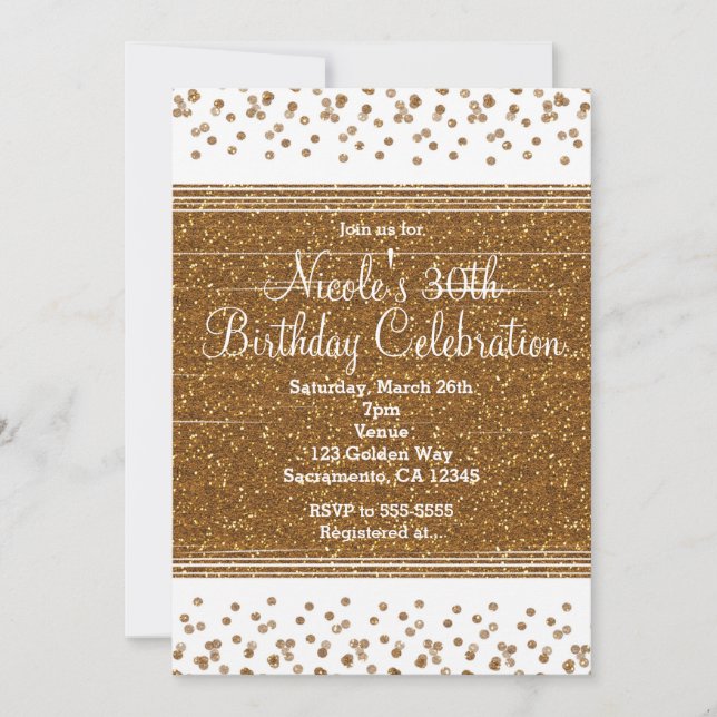 Tarjetas de Invitación para Fiestas con Puntos de  (Anverso)