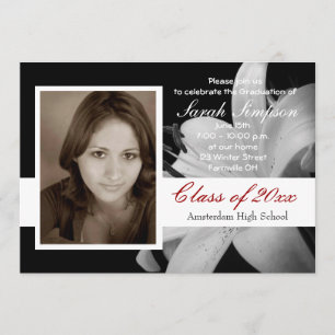 Tarjetas de invitación para graduación de fotograf