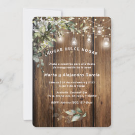 Tarjetas de invitación para inauguración casa