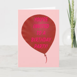 Tarjetas de invitación para la fiesta de cumpleaño