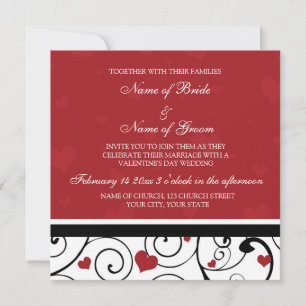 Tarjetas de invitación para matrimonio El día de S