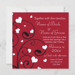 Tarjetas de invitación para matrimonio El día de S