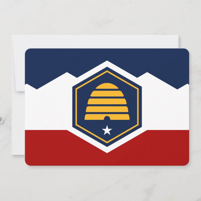 Tarjetas de invitación patrióticas con la bandera  (Anverso)