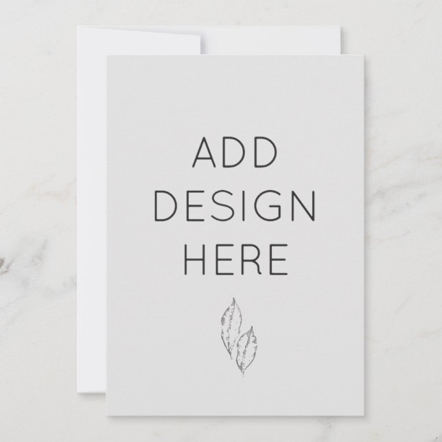 Tarjetas de Invitación Personalizadas 5x7" (Anverso)