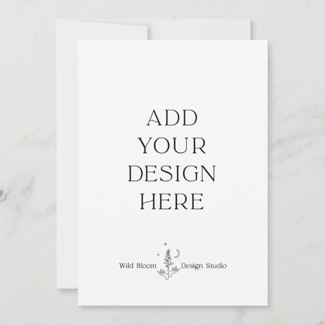 Tarjetas de invitación personalizadas de 5x7", imp (Anverso)