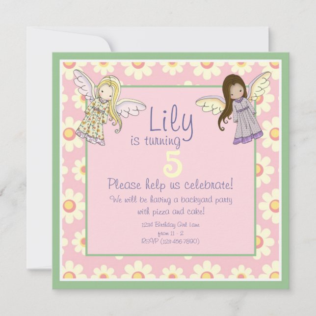 Tarjetas de Invitación Personalizadas de Ángel Had (Anverso)